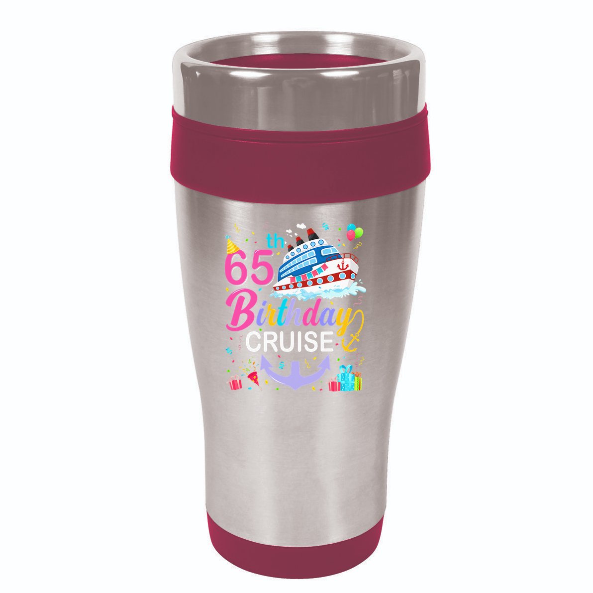 65th Birthday Cruise 65 Years Old Cruising 16oz Travel Tumbler
