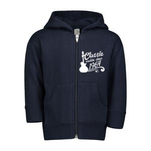 60th Birthday Classic Rockin Since 1964 Toddler Zip Fleece Hoodie