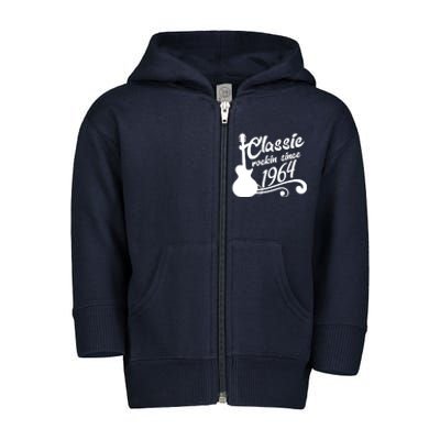 60th Birthday Classic Rockin Since 1964 Toddler Zip Fleece Hoodie