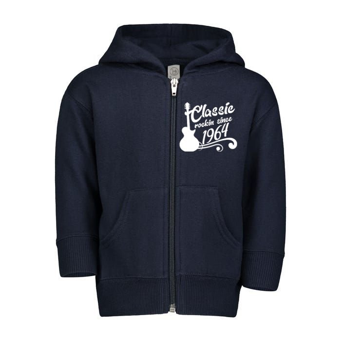 60th Birthday Classic Rockin Since 1964 Toddler Zip Fleece Hoodie