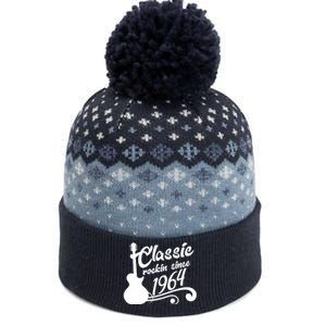 60th Birthday Classic Rockin Since 1964 The Baniff Cuffed Pom Beanie