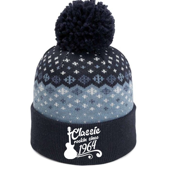 60th Birthday Classic Rockin Since 1964 The Baniff Cuffed Pom Beanie