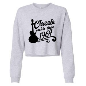 60th Birthday Classic Rockin Since 1964 Cropped Pullover Crew