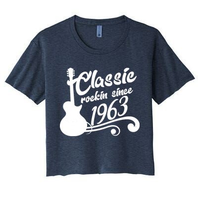 60th Birthday Classic Rockin Since 1963 Crop Top