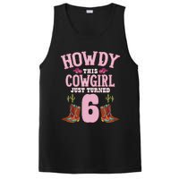 6th Birthday Cow Howdy Western Themed Birthday PosiCharge Competitor Tank