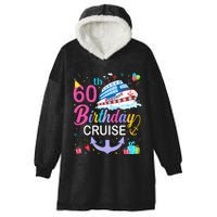 60th Birthday Cruise 60 Years Old Cruising Crew Bday Party Hooded Wearable Blanket