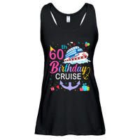 60th Birthday Cruise 60 Years Old Cruising Crew Bday Party Ladies Essential Flowy Tank