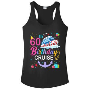 60th Birthday Cruise 60 Years Old Cruising Crew Bday Party Ladies PosiCharge Competitor Racerback Tank