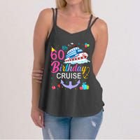 60th Birthday Cruise 60 Years Old Cruising Crew Bday Party Women's Strappy Tank