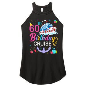 60th Birthday Cruise 60 Years Old Cruising Crew Bday Party Women's Perfect Tri Rocker Tank