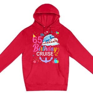 65th Birthday Cruise 65 Years Old Cruising Crew Bday Party Premium Pullover Hoodie