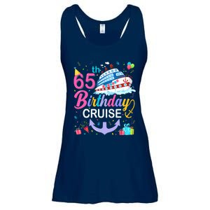 65th Birthday Cruise 65 Years Old Cruising Crew Bday Party Ladies Essential Flowy Tank