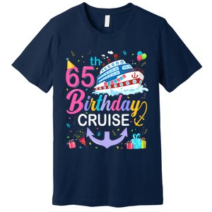 65th Birthday Cruise 65 Years Old Cruising Crew Bday Party Premium T-Shirt