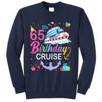 65th Birthday Cruise 65 Years Old Cruising Crew Bday Party Tall Sweatshirt