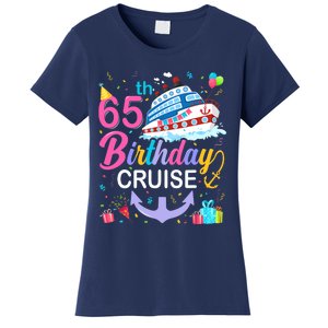 65th Birthday Cruise 65 Years Old Cruising Crew Bday Party Women's T-Shirt