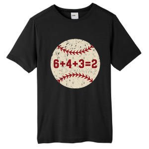 6+4+3=2 Baseball Double Play Retro Funny Baseball Player Tall Fusion ChromaSoft Performance T-Shirt