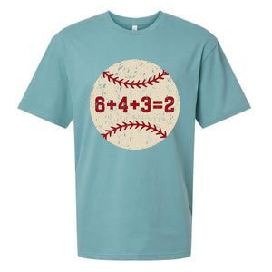 6+4+3=2 Baseball Double Play Retro Funny Baseball Player Sueded Cloud Jersey T-Shirt