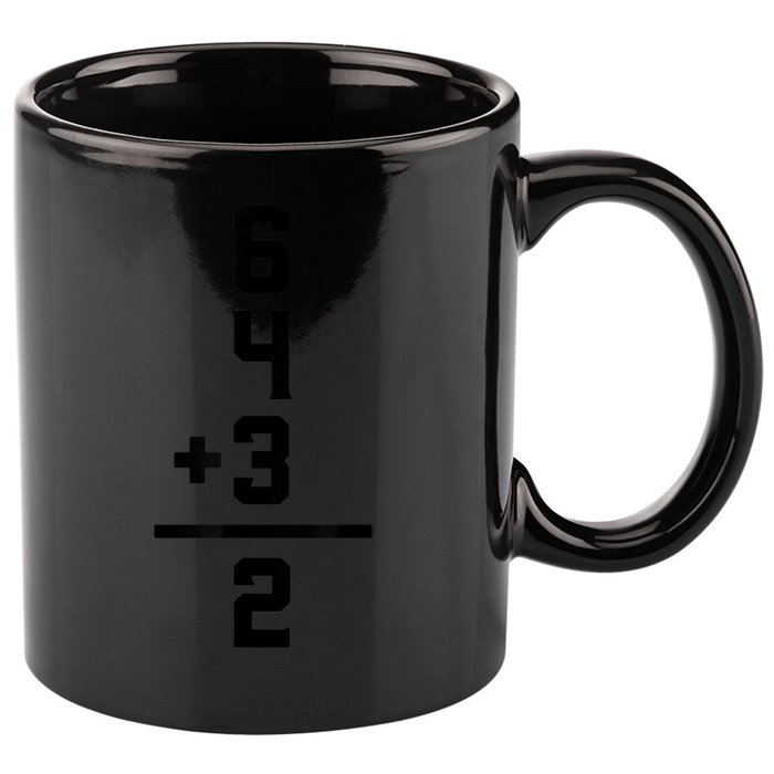 6432 Baseball Double Play Funny Baseball 6 4 3 2 11oz C Handle Ceramic Mug