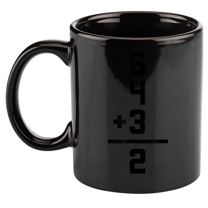 6432 Baseball Double Play Funny Baseball 6 4 3 2 11oz C Handle Ceramic Mug