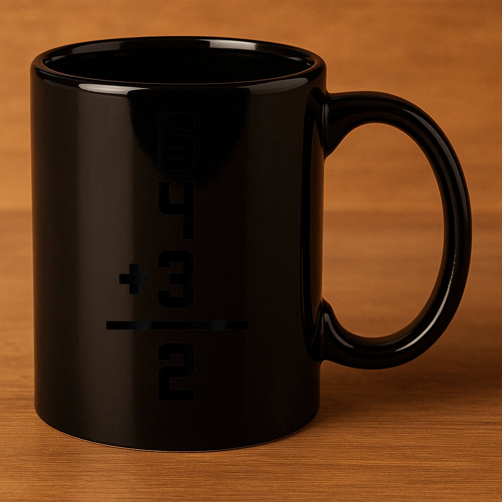 6432 Baseball Double Play Funny Baseball 6 4 3 2 11oz C Handle Ceramic Mug