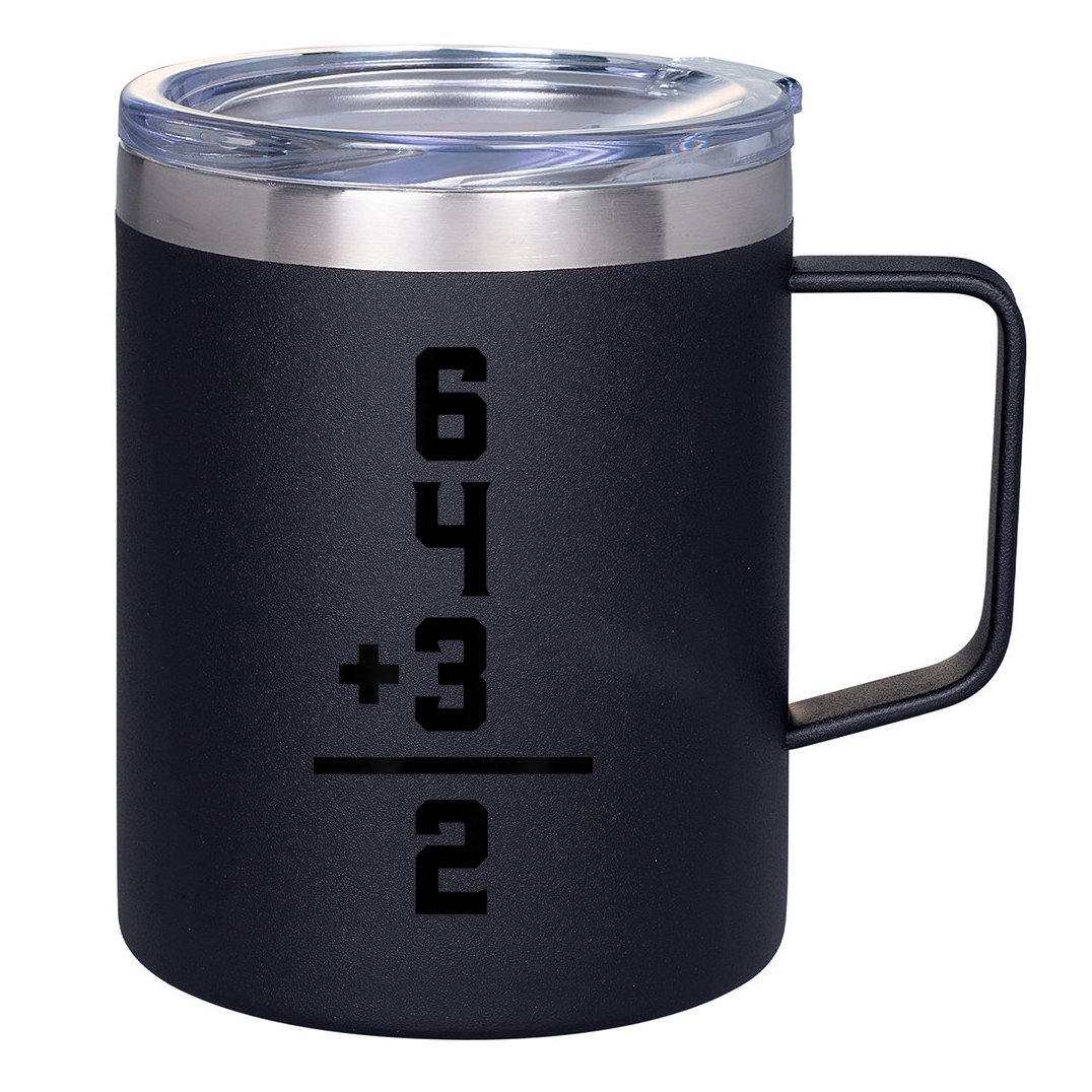 6432 Baseball Double Play Funny Baseball 6 4 3 2 12oz Stainless Steel Coffee Mug