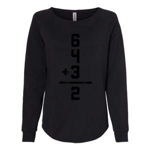 6432 Baseball Double Play Funny Baseball 6 4 3 2 Womens California Wash Sweatshirt