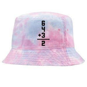 6432 Baseball Double Play Funny Baseball 6 4 3 2 Tie-Dyed Bucket Hat