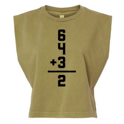 6432 Baseball Double Play Funny Baseball 6 4 3 2 Garment-Dyed Women's Muscle Tee