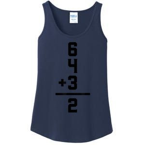 6432 Baseball Double Play Funny Baseball 6 4 3 2 Ladies Essential Tank