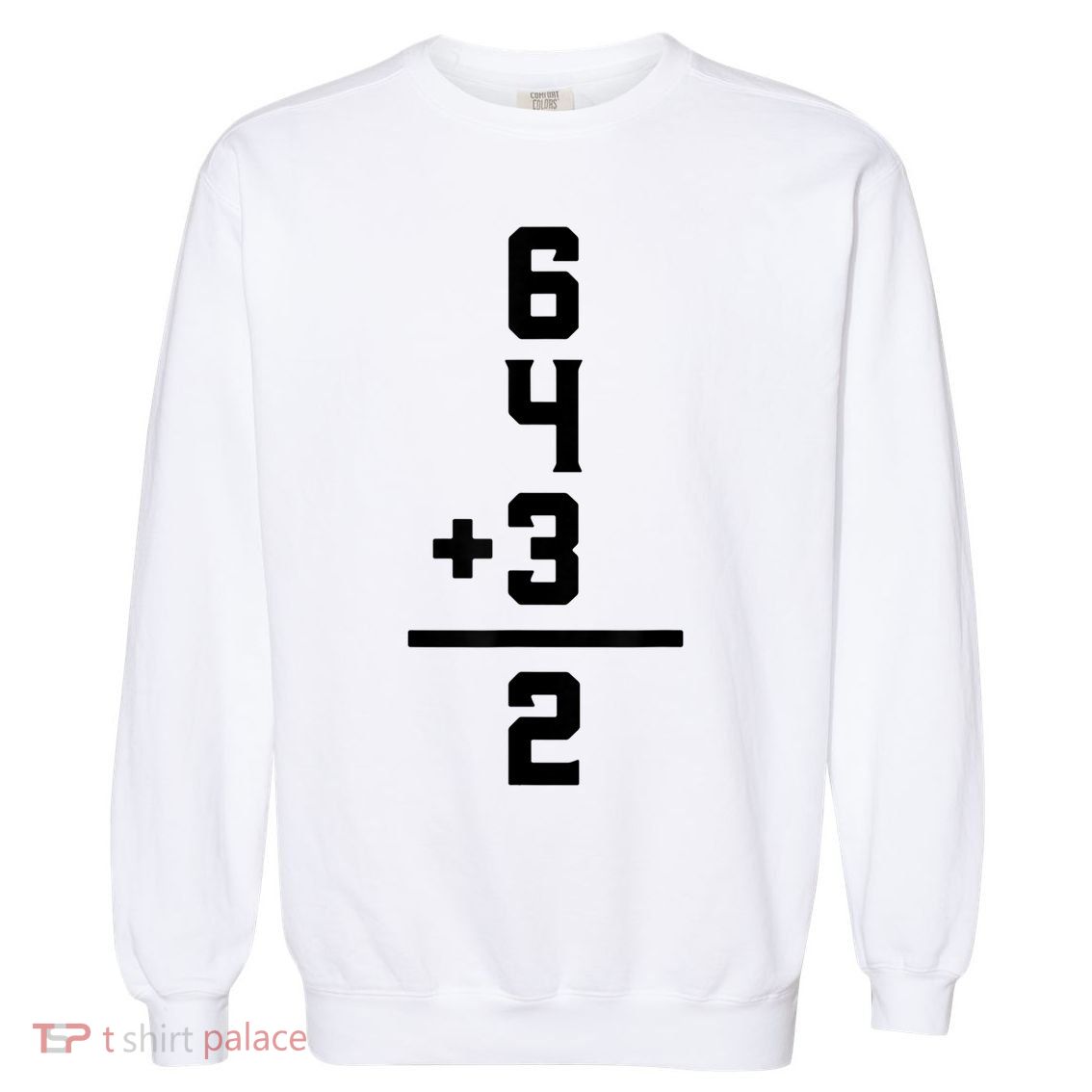 6432 Baseball Double Play Funny Baseball 6 4 3 2 Garment-Dyed Sweatshirt