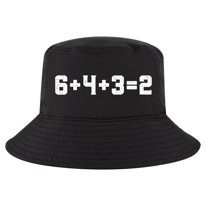 6432 Baseball Double Play Funny Baseball 6 4 3 2 Cool Comfort Performance Bucket Hat
