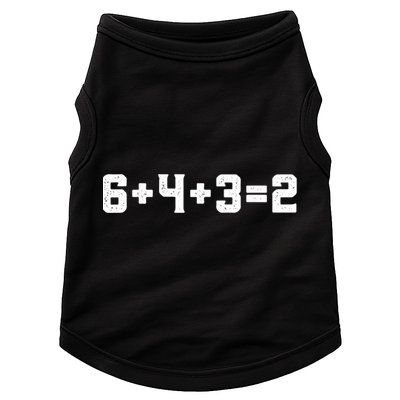 6432 Baseball Double Play Funny Baseball 6 4 3 2 Doggie Tank