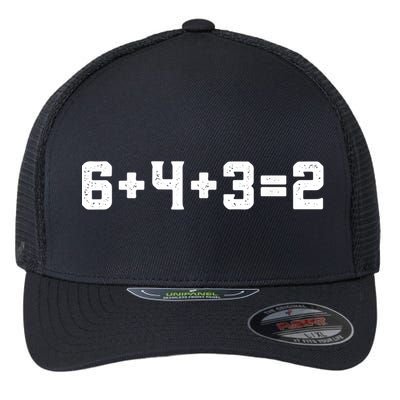 6432 Baseball Double Play Funny Baseball 6 4 3 2 Flexfit Unipanel Trucker Cap