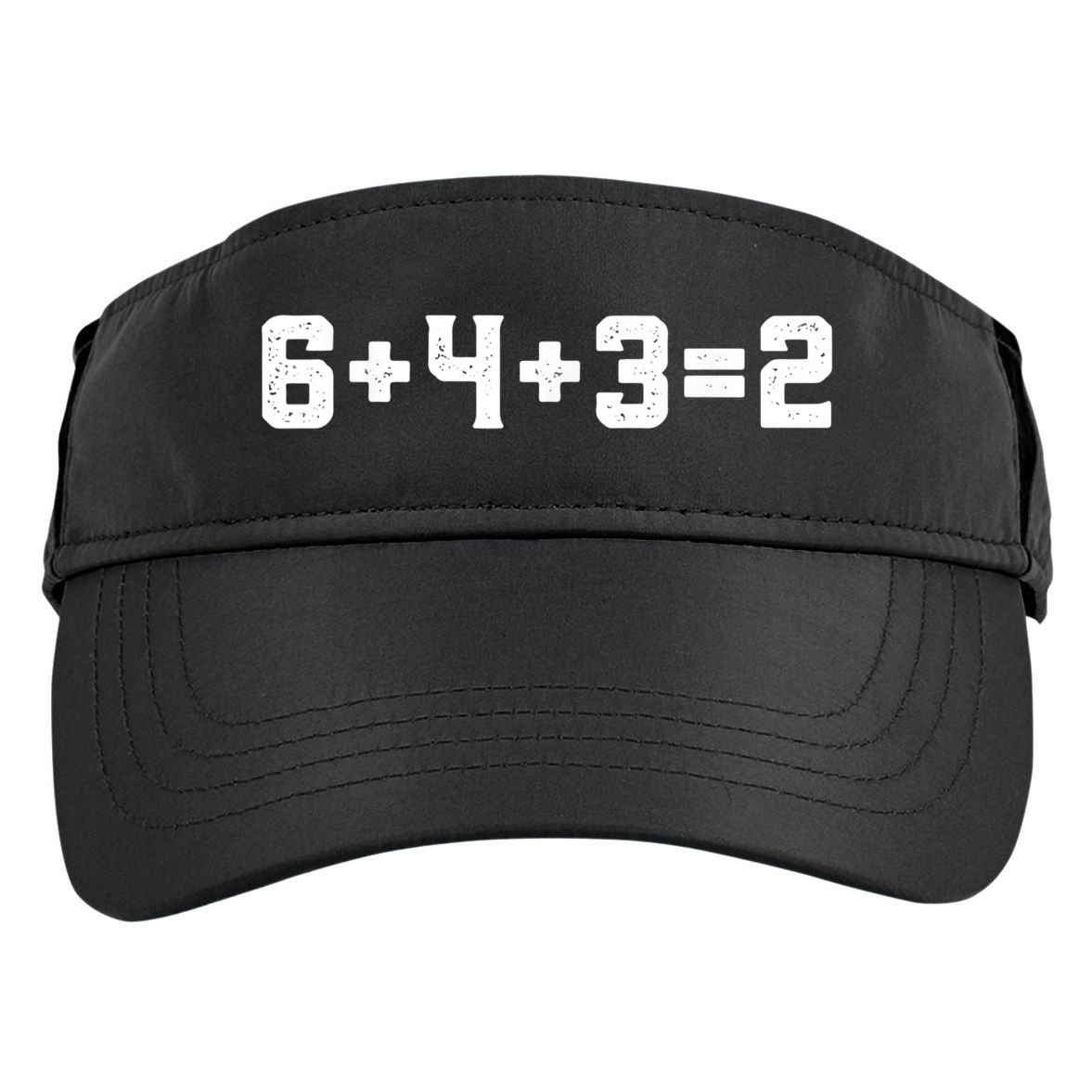 6432 Baseball Double Play Funny Baseball 6 4 3 2 Adult Drive Performance Visor
