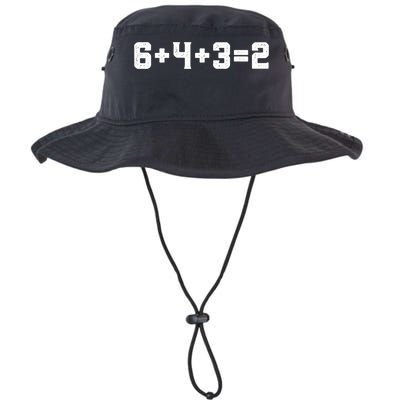 6432 Baseball Double Play Funny Baseball 6 4 3 2 Bucket Hat