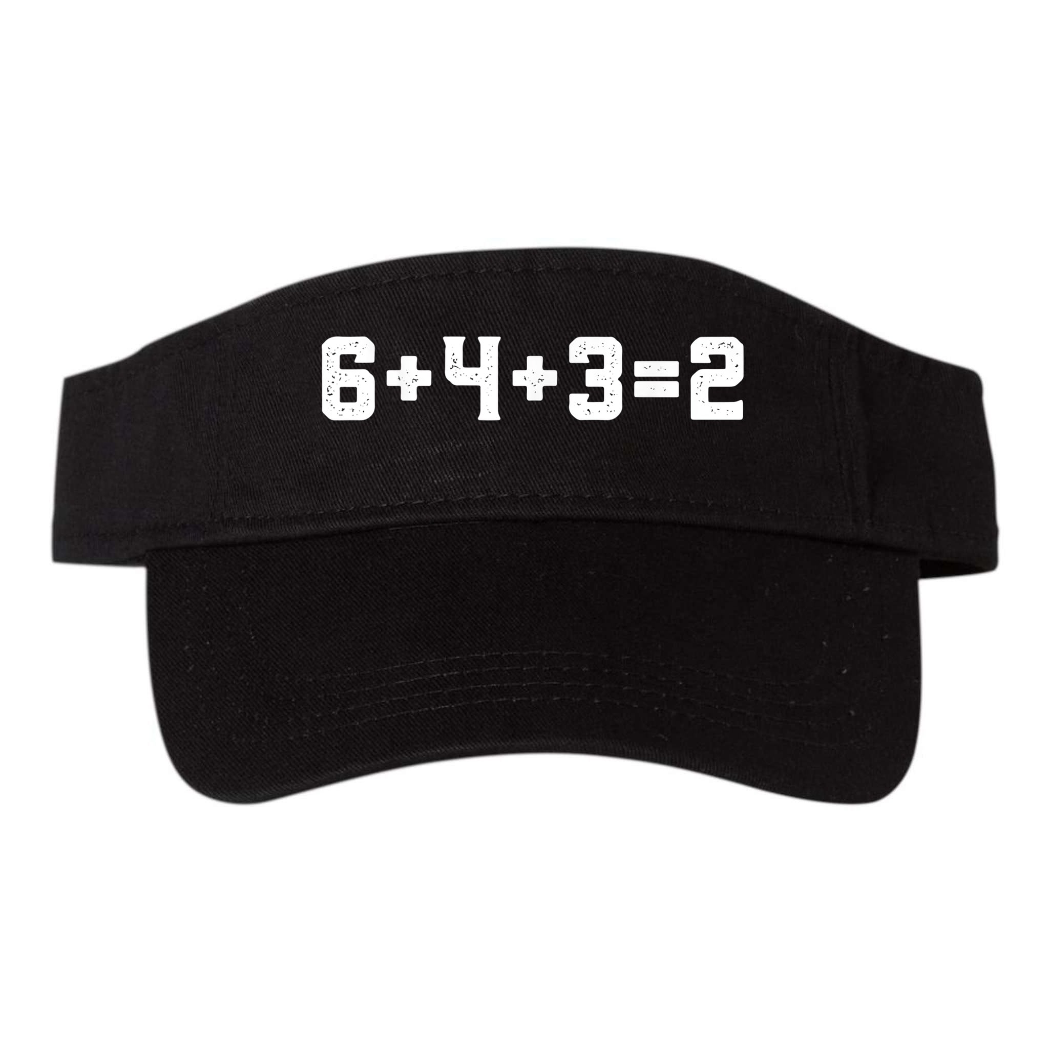 6432 Baseball Double Play Funny Baseball 6 4 3 2 Visor