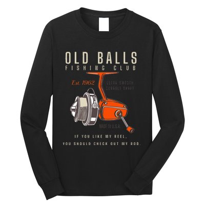 60th Birthday Fishing Pun Over The Hill 60 Long Sleeve Shirt