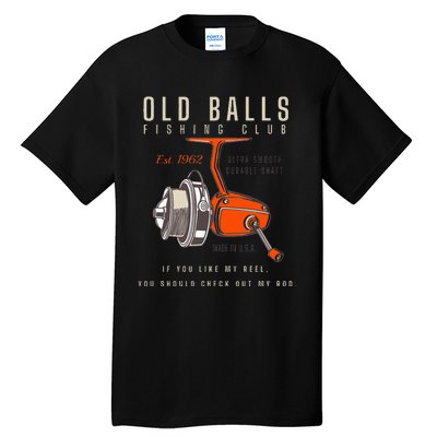 60th Birthday Fishing Pun Over The Hill 60 Tall T-Shirt