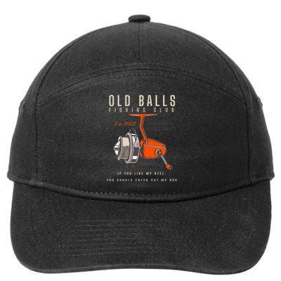 60th Birthday Fishing Pun Over The Hill 60 7-Panel Snapback Hat