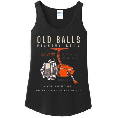 60th Birthday Fishing Pun Over The Hill 60 Ladies Essential Tank