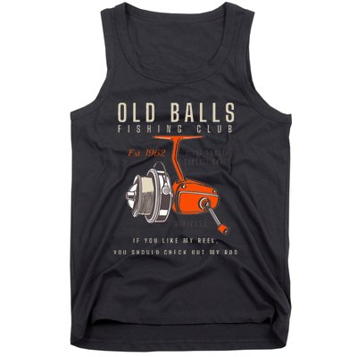 60th Birthday Fishing Pun Over The Hill 60 Tank Top