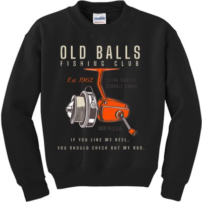 60th Birthday Fishing Pun Over The Hill 60 Kids Sweatshirt