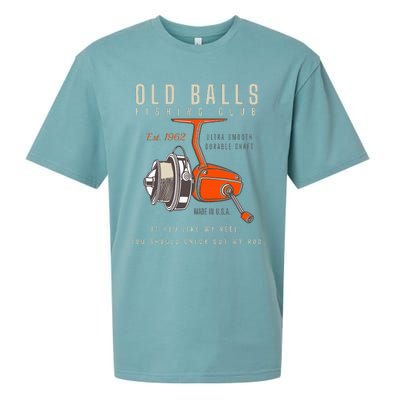 60th Birthday Fishing Pun Over The Hill 60 Sueded Cloud Jersey T-Shirt