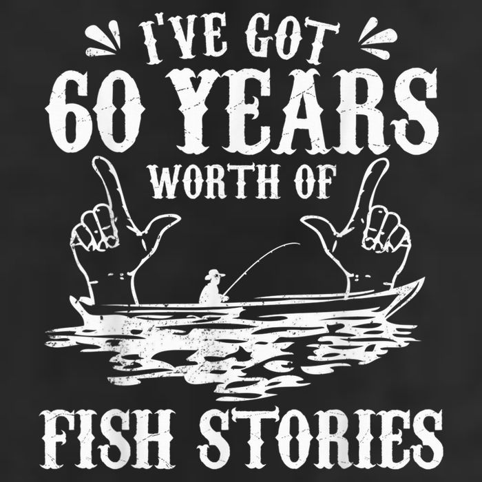 60th Birthday Fisherman  Funny Bass Fishing Gift Idea Hat