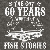 60th Birthday Fisherman  Funny Bass Fishing Gift Idea Cotton Canvas Backpack