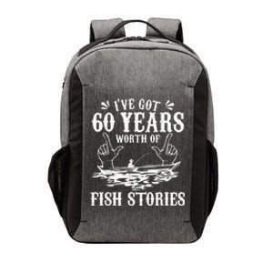 60th Birthday Fisherman  Funny Bass Fishing Gift Idea Vector Backpack