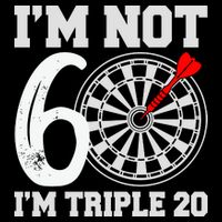 60th Birthday Funny Triple 20 Darts Impact Tech Backpack
