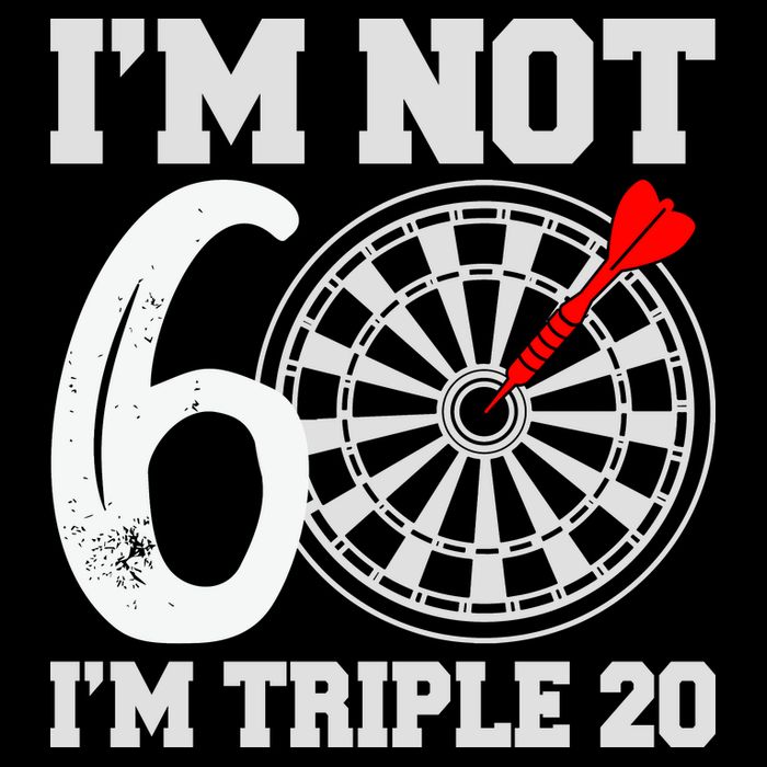 60th Birthday Funny Triple 20 Darts Impact Tech Backpack