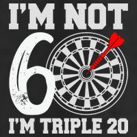 60th Birthday Funny Triple 20 Darts Trucker Hat