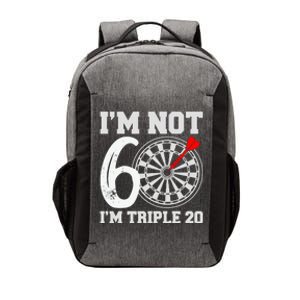 60th Birthday Funny Triple 20 Darts Vector Backpack